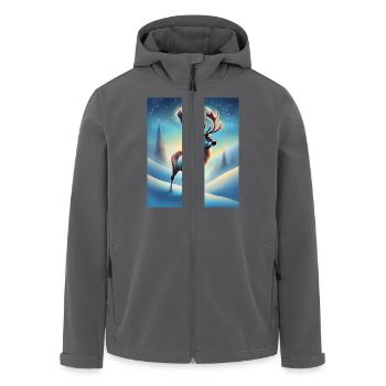 Magische Winternacht - Recycelte Männer Softshell-Jacke von Stanley/Stella - Anthrazit - Vorne - AI Model Male 185 light (185cm)