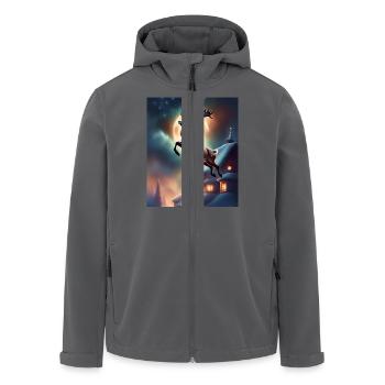 Das Weihnachtsrentier des Weihnachtsmanns - Recycelte Männer Softshell-Jacke von Stanley/Stella - Anthrazit - Vorne - AI Model Male 185 light (185cm)