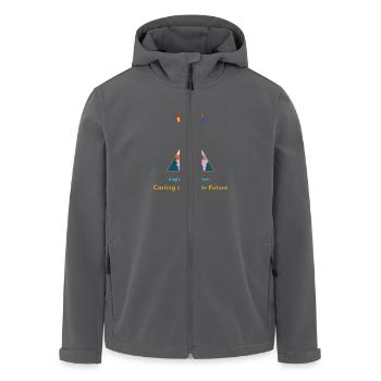 Angler für Autismus werfen eine bessere Zukunft - Recycelte Männer Softshell-Jacke von Stanley/Stella - Anthrazit - Vorne - AI Model Male 185 light (185cm)
