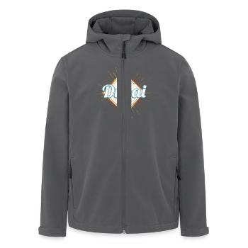 Dubai Vereinigte Arabische Emirate Vintage UAE - Recycelte Männer Softshell-Jacke von Stanley/Stella - Anthrazit - Vorne - AI Model Male 185 light (185cm)
