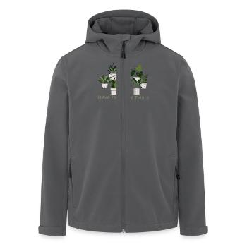 Pflanzenliebhaber Design Plant Lover Design - Recycelte Männer Softshell-Jacke von Stanley/Stella - Anthrazit - Vorne - AI Model Male 185 light (185cm)