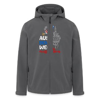 Feuerwerk AUS DEM WEG MUSS BÖLLERN Lustiges - Recycelte Männer Softshell-Jacke von Stanley/Stella - Anthrazit - Vorne - AI Model Male 185 light (185cm)