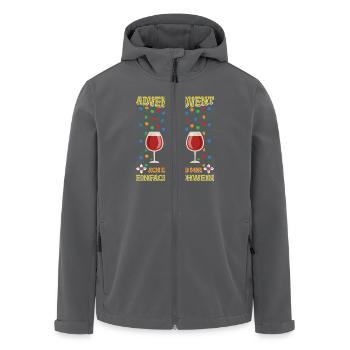 ADVENT ADVENT ACH EGAL GIB MIR GLÜHWEIN Lustiges - Recycelte Männer Softshell-Jacke von Stanley/Stella - Anthrazit - Vorne - AI Model Male 185 light (185cm)