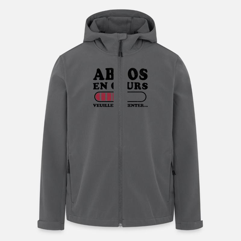 Abs in progress please wait - Men’s Recycled Softshell Jacket by Stanley/Stella - anthracite