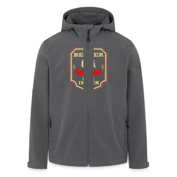 Besten Opa der Welt Auszeichnung - Recycelte Männer Softshell-Jacke von Stanley/Stella - Anthrazit - Vorne - AI Model Male 185 light (185cm)