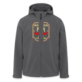 Bester Papa Auszeichnung Für Immer - Recycelte Männer Softshell-Jacke von Stanley/Stella - Anthrazit - Vorne - AI Model Male 185 light (185cm)