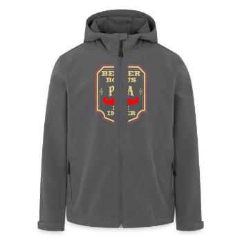 Auszeichung Diplom für den Besten Opa der Welt - Recycelte Männer Softshell-Jacke von Stanley/Stella - Anthrazit - Vorne - AI Model Male 185 light (185cm)