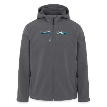 Ästhetische Quallen Aesthetic Jellyfish - Recycelte Männer Softshell-Jacke von Stanley/Stella - Anthrazit - Vorne - AI Model Male 185 light (185cm)