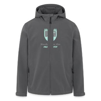 Am kältesten Fang - Recycelte Männer Softshell-Jacke von Stanley/Stella - Anthrazit - Vorne - AI Model Male 185 light (185cm)
