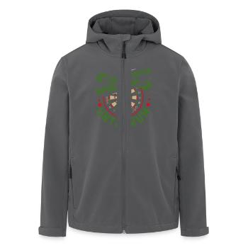 Dart Spieler AM LIEBSTEN SPIELE ICH UNTENRUM - Recycelte Männer Softshell-Jacke von Stanley/Stella - Anthrazit - Vorne - AI Model Male 185 light (185cm)