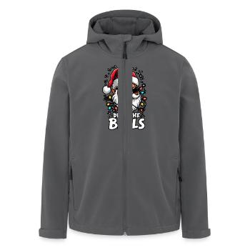 Basketball Im Weihnachtsmannkostüm-Deck The Balls - Recycelte Männer Softshell-Jacke von Stanley/Stella - Anthrazit - Vorne - AI Model Male 185 light (185cm)