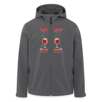 ADVENT ADVENT ACH EGAL GIB MIR GLÜHWEIN Lustiges - Recycelte Männer Softshell-Jacke von Stanley/Stella - Anthrazit - Vorne - AI Model Male 185 light (185cm)