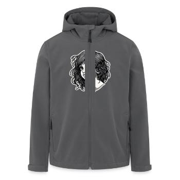 SPAGHETTI-MÄDCHEN - Recycelte Männer Softshell-Jacke von Stanley/Stella - Anthrazit - Vorne - AI Model Male 185 light (185cm)