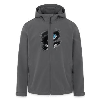BLAUÄUGIG - Recycelte Männer Softshell-Jacke von Stanley/Stella - Anthrazit - Vorne - AI Model Male 185 light (185cm)