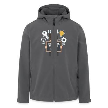 DON T BESCHWEREN SIE SICH - Recycelte Männer Softshell-Jacke von Stanley/Stella - Anthrazit - Vorne - AI Model Male 185 light (185cm)