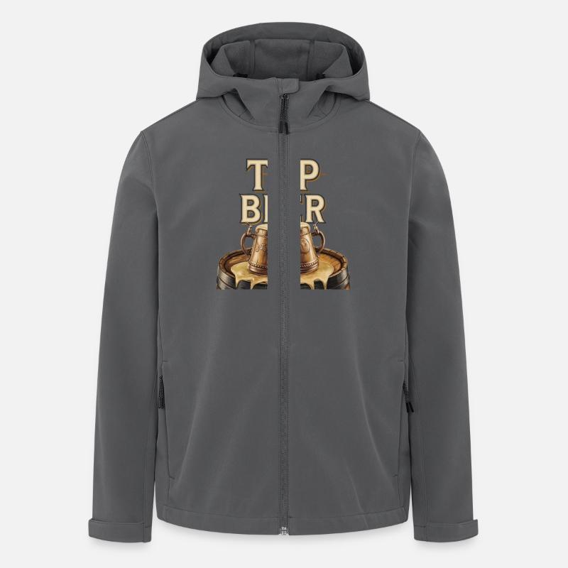 BIER - Recycelte Männer Softshell-Jacke von Stanley/Stella - Anthrazit