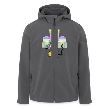 Schloss Märchen Ratte Mittelalter Nager Burg Kind - Recycelte Männer Softshell-Jacke von Stanley/Stella - Anthrazit - Vorne - AI Model Male 185 light (185cm)