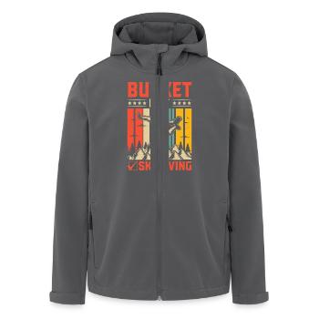 Fallschirmspringen Fallschirmspringen Fallschirmspringer - Recycelte Männer Softshell-Jacke von Stanley/Stella - Anthrazit - Vorne - AI Model Male 185 light (185cm)