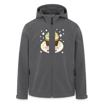 MUFFIN-MANIE - Recycelte Männer Softshell-Jacke von Stanley/Stella - Anthrazit - Vorne - AI Model Male 185 light (185cm)