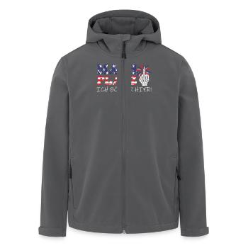 Feuerwerk MACH PLATZ ICH BÖLLER HIER! Lustiges - Recycelte Männer Softshell-Jacke von Stanley/Stella - Anthrazit - Vorne - AI Model Male 185 light (185cm)