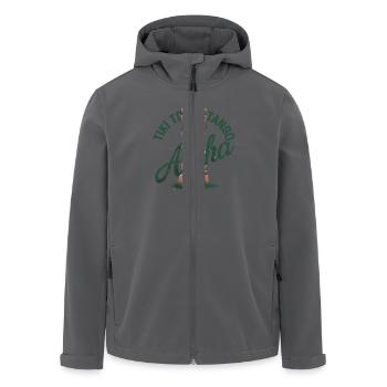 Tiki Kultur Maori Maske für einen Tkik Fans - Recycelte Männer Softshell-Jacke von Stanley/Stella - Anthrazit - Vorne - AI Model Male 185 light (185cm)