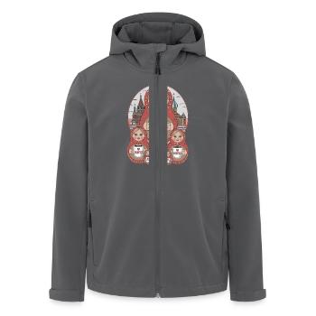 Niedliche russische Tradition Puppen Kaffee - Recycelte Männer Softshell-Jacke von Stanley/Stella - Anthrazit - Vorne - AI Model Male 185 light (185cm)