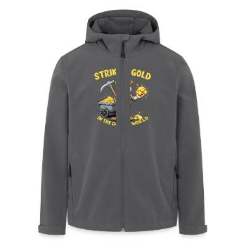 GOLDGRÄBER - Recycelte Männer Softshell-Jacke von Stanley/Stella - Anthrazit - Vorne - AI Model Male 185 light (185cm)
