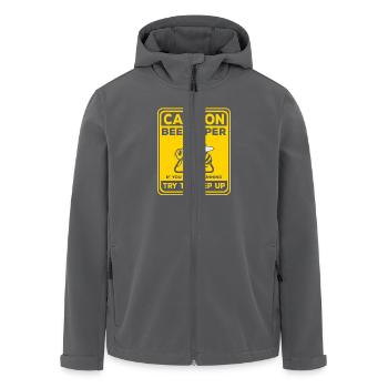 Caution Beekeeper If You See Me Running Apiarist - Recycelte Männer Softshell-Jacke von Stanley/Stella - Anthrazit - Vorne - AI Model Male 185 light (185cm)