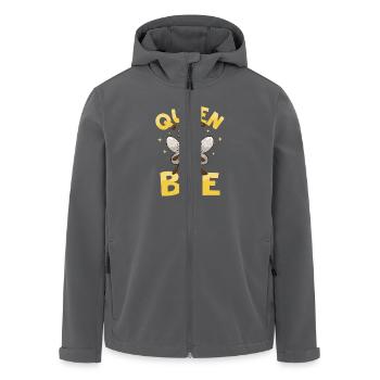 Queen Bee Beekeeper Apiarist Beekeeping - Recycelte Männer Softshell-Jacke von Stanley/Stella - Anthrazit - Vorne - AI Model Male 185 light (185cm)