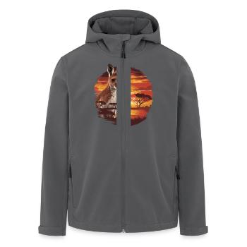 Australien Känguru Australia für Australier - Recycelte Männer Softshell-Jacke von Stanley/Stella - Anthrazit - Vorne - AI Model Male 185 light (185cm)