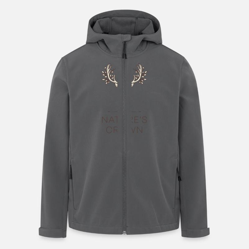 LA COURONNE DE LA NATURE - Veste softshell homme en polyester recyclé Stanley/Stella - charbon