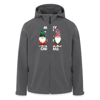 Merry Christmas Gnomes Men Women Family Matching - Recycelte Männer Softshell-Jacke von Stanley/Stella - Anthrazit - Vorne - AI Model Male 185 light (185cm)