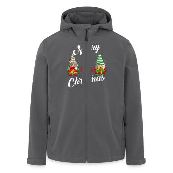 Merry Christmas Gnomes Xmas Family Men Women Kids - Recycelte Männer Softshell-Jacke von Stanley/Stella - Anthrazit - Vorne - AI Model Male 185 light (185cm)
