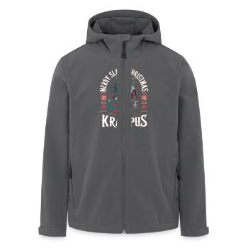 Krampus Knecht Ruprecht Weihnachten Nikolaus - Recycelte Männer Softshell-Jacke von Stanley/Stella - Anthrazit - Vorne - AI Model Male 185 light (185cm)