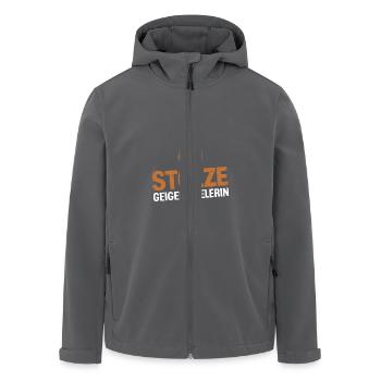 Geigen Spieler Geiger Violine Musiker Violinist - Recycelte Männer Softshell-Jacke von Stanley/Stella - Anthrazit - Vorne - AI Model Male 185 light (185cm)