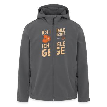 Geiger Musiker Geigen Spieler Violine Violinist - Recycelte Männer Softshell-Jacke von Stanley/Stella - Anthrazit - Vorne - AI Model Male 185 light (185cm)