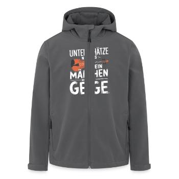 Geiger Geigen Spieler Violine Musiker Violinist - Recycelte Männer Softshell-Jacke von Stanley/Stella - Anthrazit - Vorne - AI Model Male 185 light (185cm)