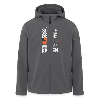 Geigen Spieler Geiger Violinist Violine - Recycelte Männer Softshell-Jacke von Stanley/Stella - Anthrazit - Vorne - AI Model Male 185 light (185cm)
