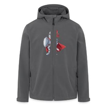 Freundlicher Ritter als Geburtstagsgeschenk Design - Recycelte Männer Softshell-Jacke von Stanley/Stella - Anthrazit - Vorne - AI Model Male 185 light (185cm)