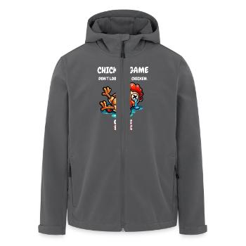 Chicken Game - Dont look at the Chicken Game Over - Recycelte Männer Softshell-Jacke von Stanley/Stella - Anthrazit - Vorne - AI Model Male 185 light (185cm)