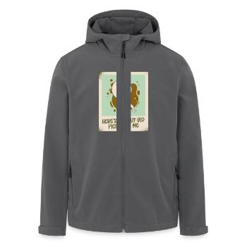 Hier Ist Ein Wirklich Altes Bild Von Mir Lustiges - Recycelte Männer Softshell-Jacke von Stanley/Stella - Anthrazit - Vorne - AI Model Male 185 light (185cm)