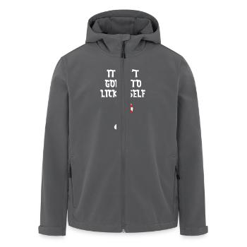 Es wird sich nicht selbst lecken - Recycelte Männer Softshell-Jacke von Stanley/Stella - Anthrazit - Vorne - AI Model Male 185 light (185cm)