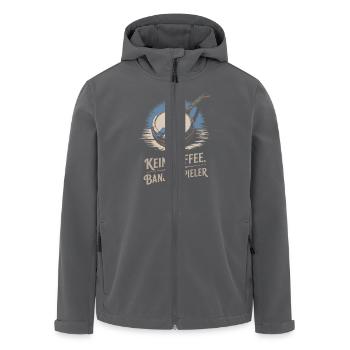Banjo Spieler Bluegrass Musik Saiteninstrument - Recycelte Männer Softshell-Jacke von Stanley/Stella - Anthrazit - Vorne - AI Model Male 185 light (185cm)
