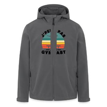 Woman Gymnastics Gift I Can't I Have Gym - Men’s Recycled Softshell Jacket by Stanley/Stella - anthracite - Front - AI Model Male 185 light (185cm)