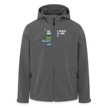 Der Offizielle Sportdrink Meiner Kindheit – - Recycelte Männer Softshell-Jacke von Stanley/Stella - Anthrazit - Vorne - AI Model Male 185 light (185cm)