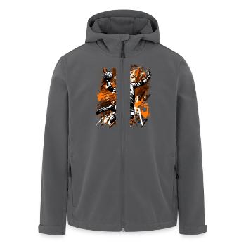 Handball - Recycelte Männer Softshell-Jacke von Stanley/Stella - Anthrazit - Vorne - AI Model Male 185 light (185cm)