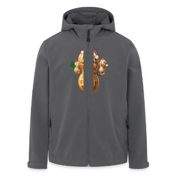 Weihnachtsgeschenk Nikolaus Weihnachtsmann Erdnuss - Recycelte Männer Softshell-Jacke von Stanley/Stella - Anthrazit - Vorne - AI Model Male 185 light (185cm)