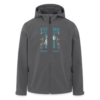 Fische Verstehen Mich Menschen Nicht - Recycelte Männer Softshell-Jacke von Stanley/Stella - Anthrazit - Vorne - AI Model Male 185 light (185cm)
