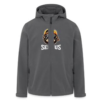 Servus Faultier - Recycelte Männer Softshell-Jacke von Stanley/Stella - Anthrazit - Vorne - AI Model Male 185 light (185cm)