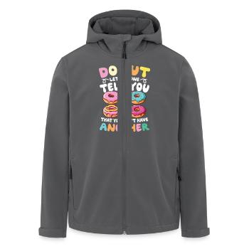 Donut Let Anyone Tell You That You Can't Have - Recycelte Männer Softshell-Jacke von Stanley/Stella - Anthrazit - Vorne - AI Model Male 185 light (185cm)